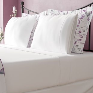 Queen Highland Feather 350 Thread Count Swiss Dots Sheet Set Navy
