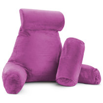 purple reading pillow