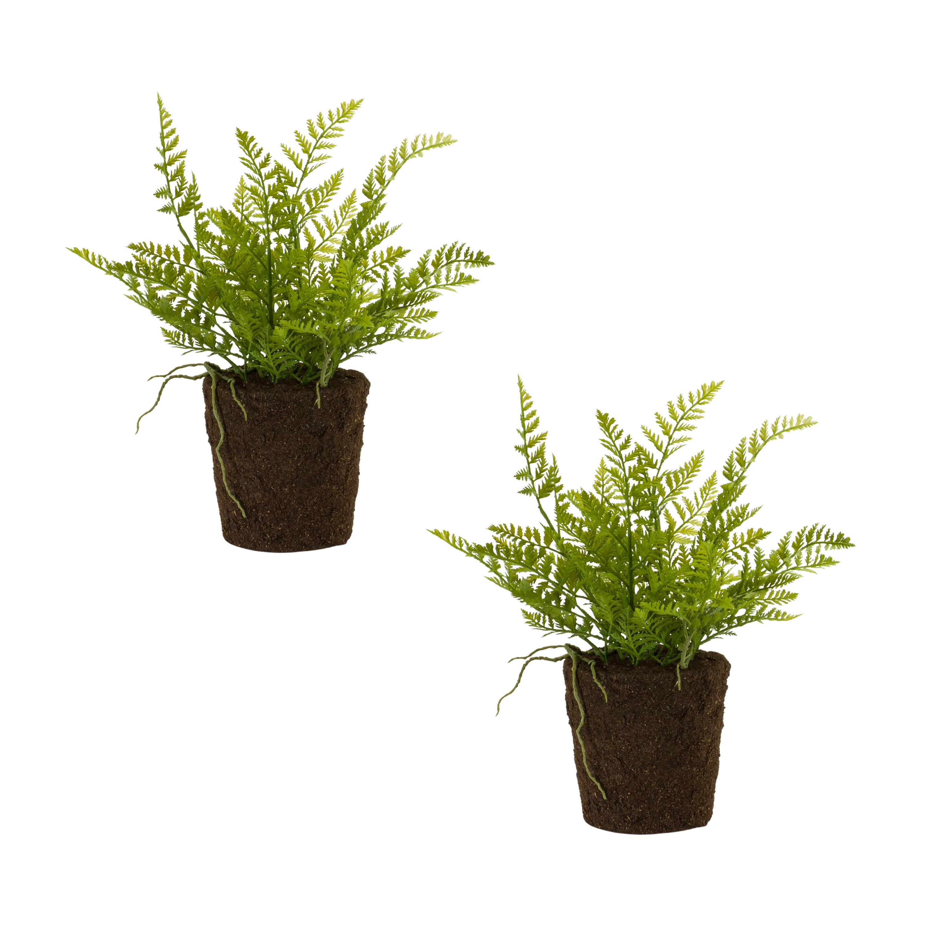 Primrue 15'' Faux Fern Plant in Pot Wayfair