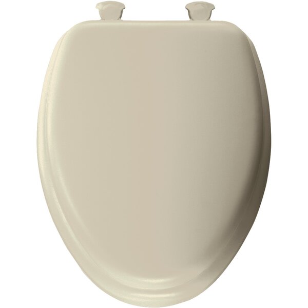 elongated cushioned toilet seat