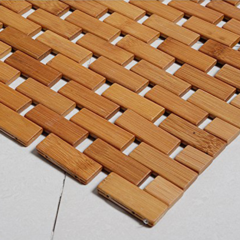 bamboo shower mat