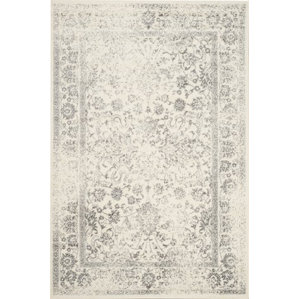 Modern Contemporary Zirconia Silver Area Rug Allmodern Southern Ivory Silver Area Rug