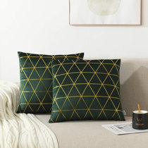 dark green pillows
