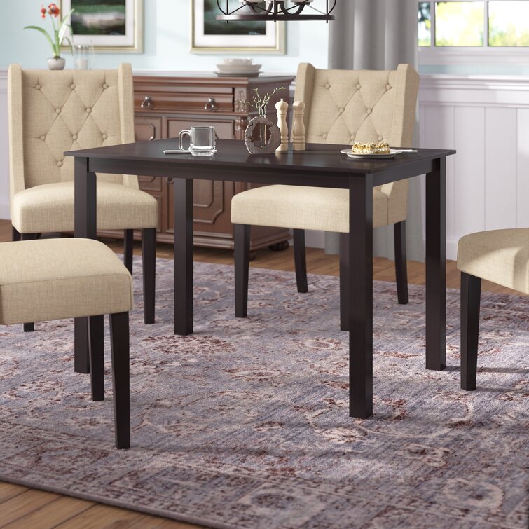 douglas rubberwood solid wood dining table