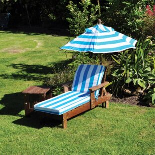 Novak Reclining Sun Lounger With Cushion And Table By Sol 72 Outdoor