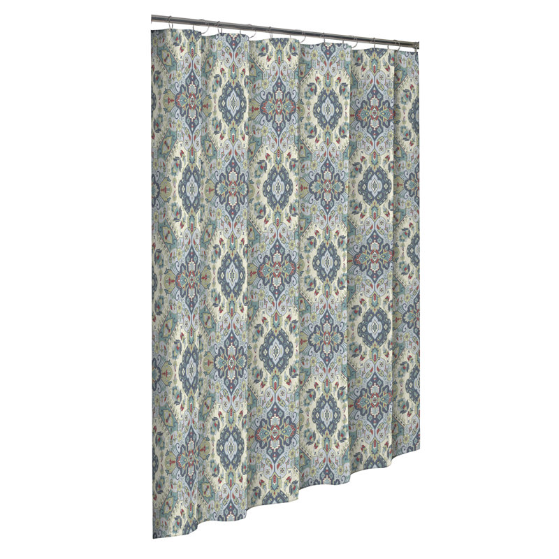 Charlton Home Fairlawn 100 Cotton Single Shower Curtain Reviews Wayfair