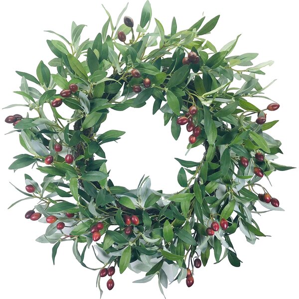 Olive Leaf Artificial Wreath 24" 
