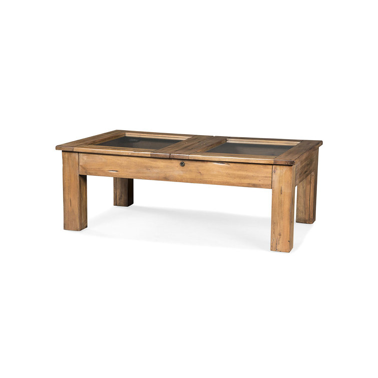 Loon Peak® Kingsville Curio Coffee Table with Storage | Wayfair.ca