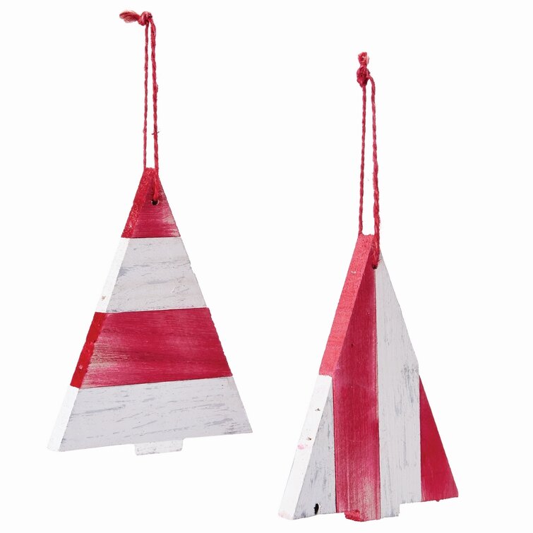 The Holiday Aisle® Wood Slat Tree Holiday Shaped Ornament | Wayfair