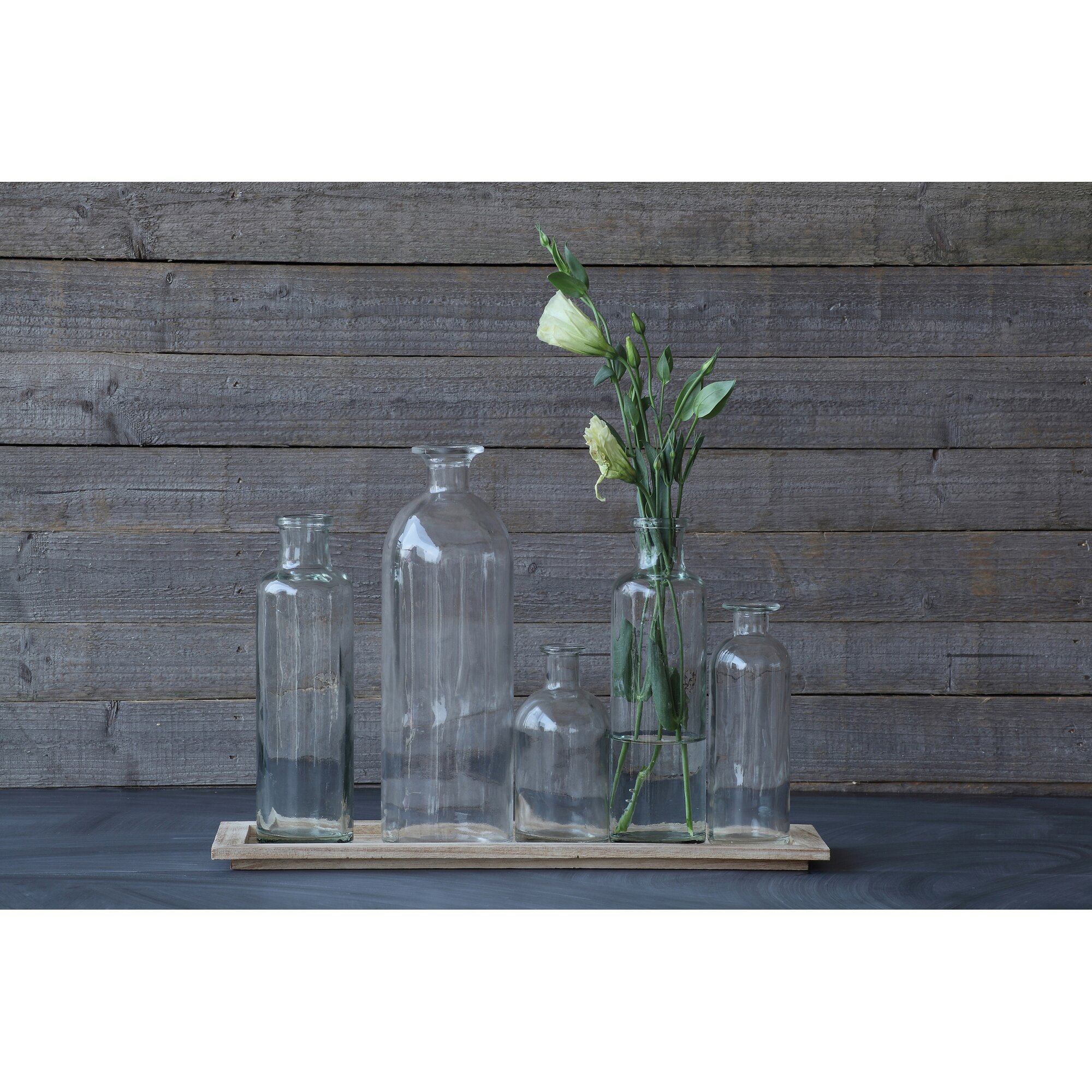 6 Piece Weside Clear Glass Table Vase Set