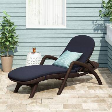 latitude run andrew reclining chaise lounge with cushion