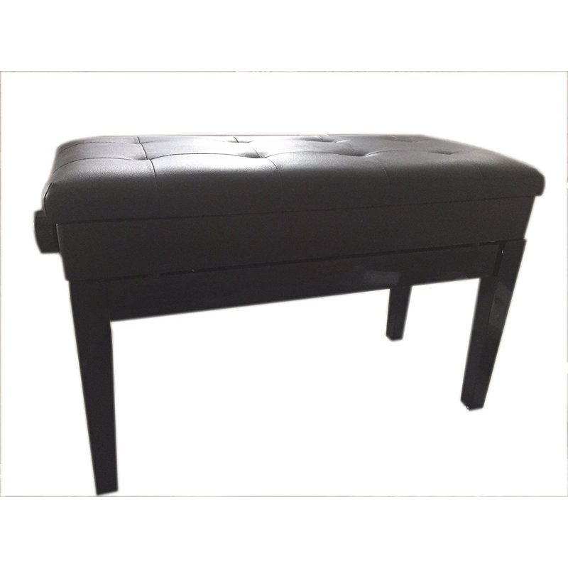Charlton Home Yatesville Padded Keyboard Double Seat Piano Storage Bench Wayfair