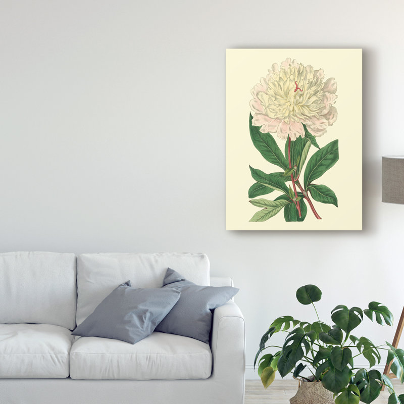 East Urban Home Chinese Peony Acrylic Painting Print On Wrapped