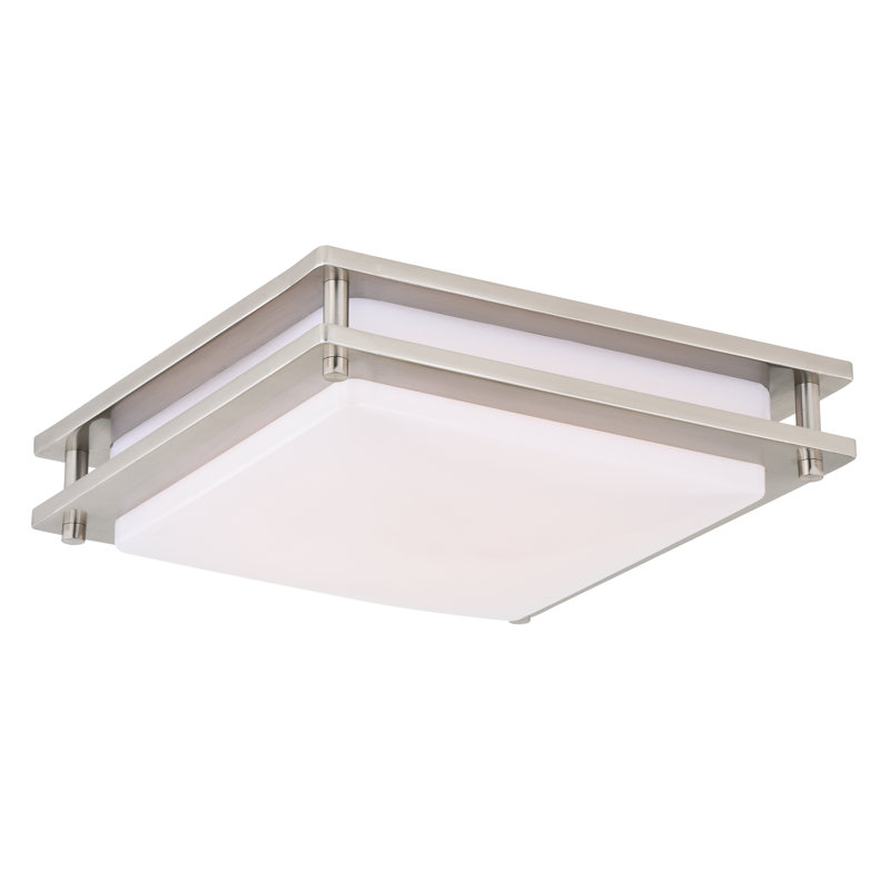Bloomsbury Market Wiliams 1 Light Simple Square Led Flush Mount Reviews Wayfair