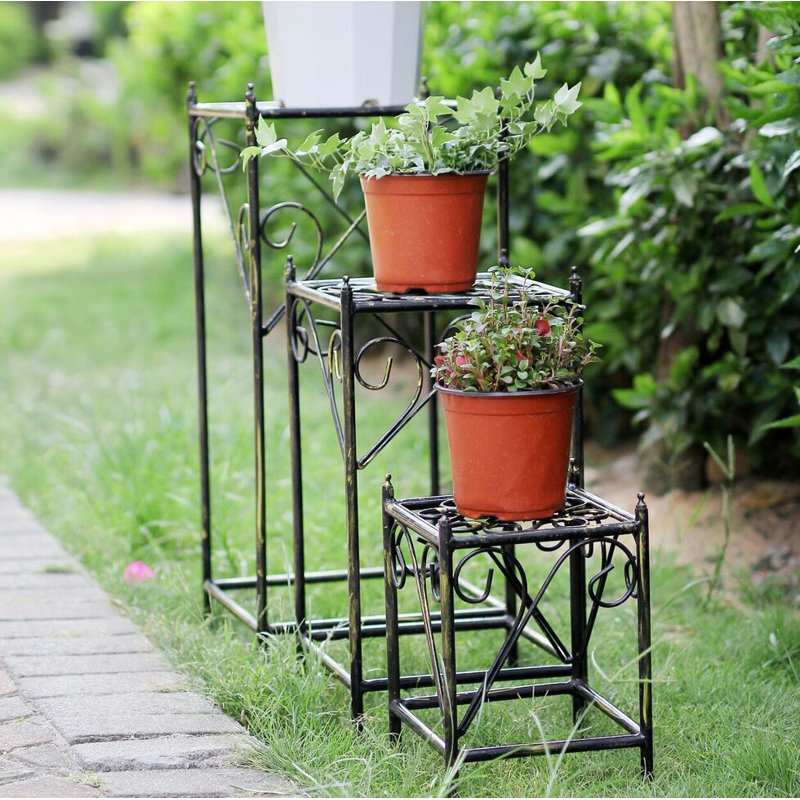 ORE Furniture Square CastIron Plant Stand Set Wayfair