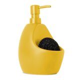 yellow bathroom soap dispenser