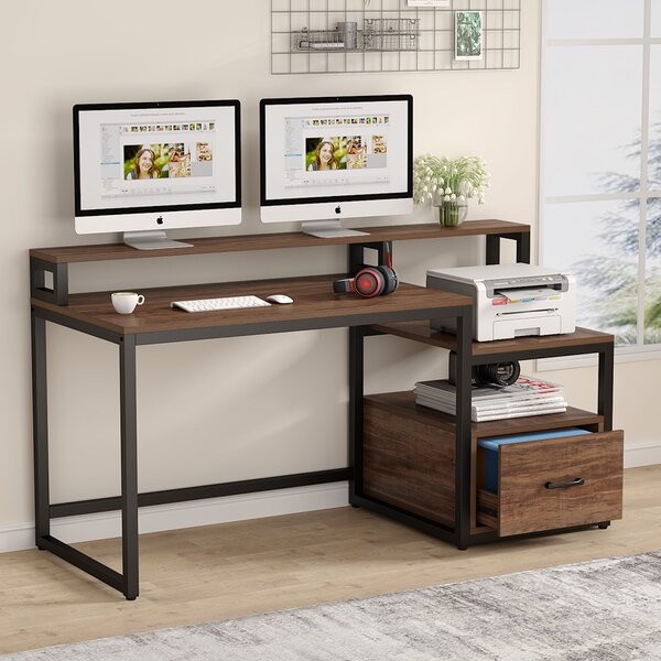 17 Stories Keeney Reversible Desk & Reviews | Wayfair