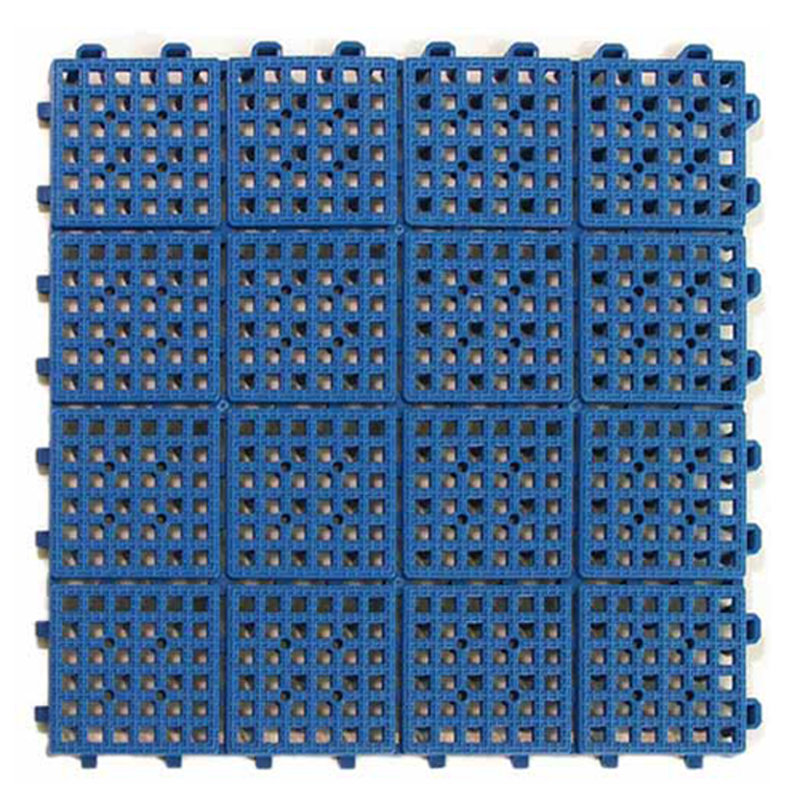 Greatmats Com 11 5 X 11 5 Plastic Interlocking Deck Tile In Blue