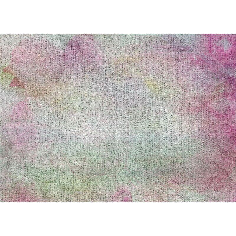 East Urban Home Roses Pink Area Rug Wayfair