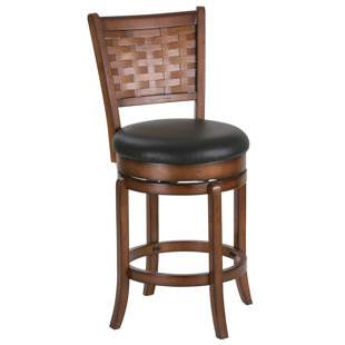 leather and oak bar stools