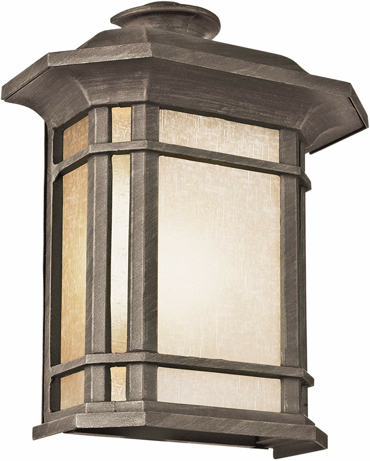 Forte Lighting 1718-01-28 Outdoor Flush Mount with Satin White Glass Shades Painted Rust