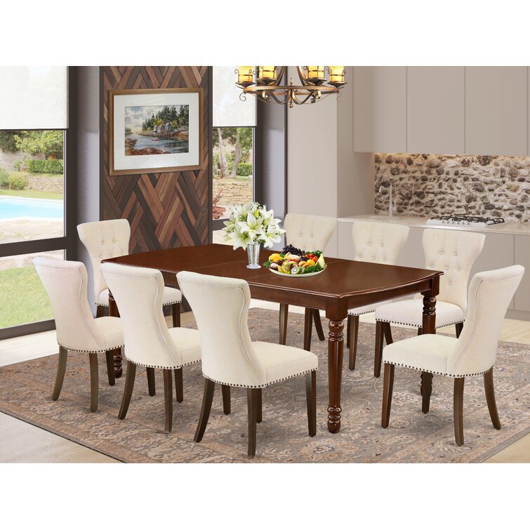 Winston Porter Haan Butterfly Leaf Solid Wood Dining Set & Reviews ...