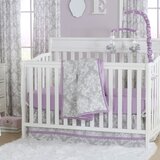 purple and teal baby bedding