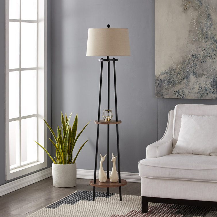 gray tripod floor lamp