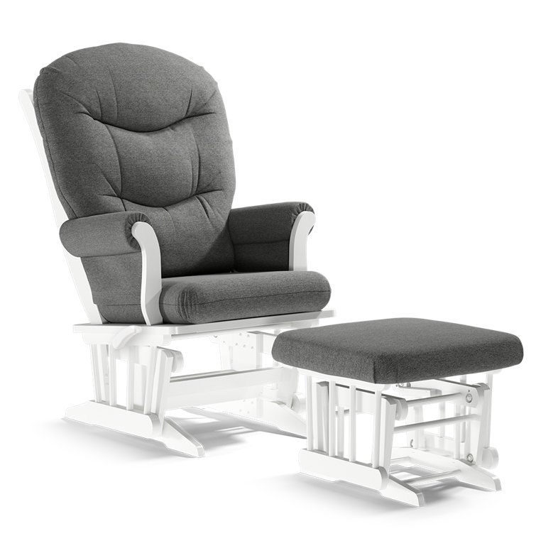 reclining glider with ottoman