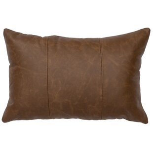 lumbar leather pillow