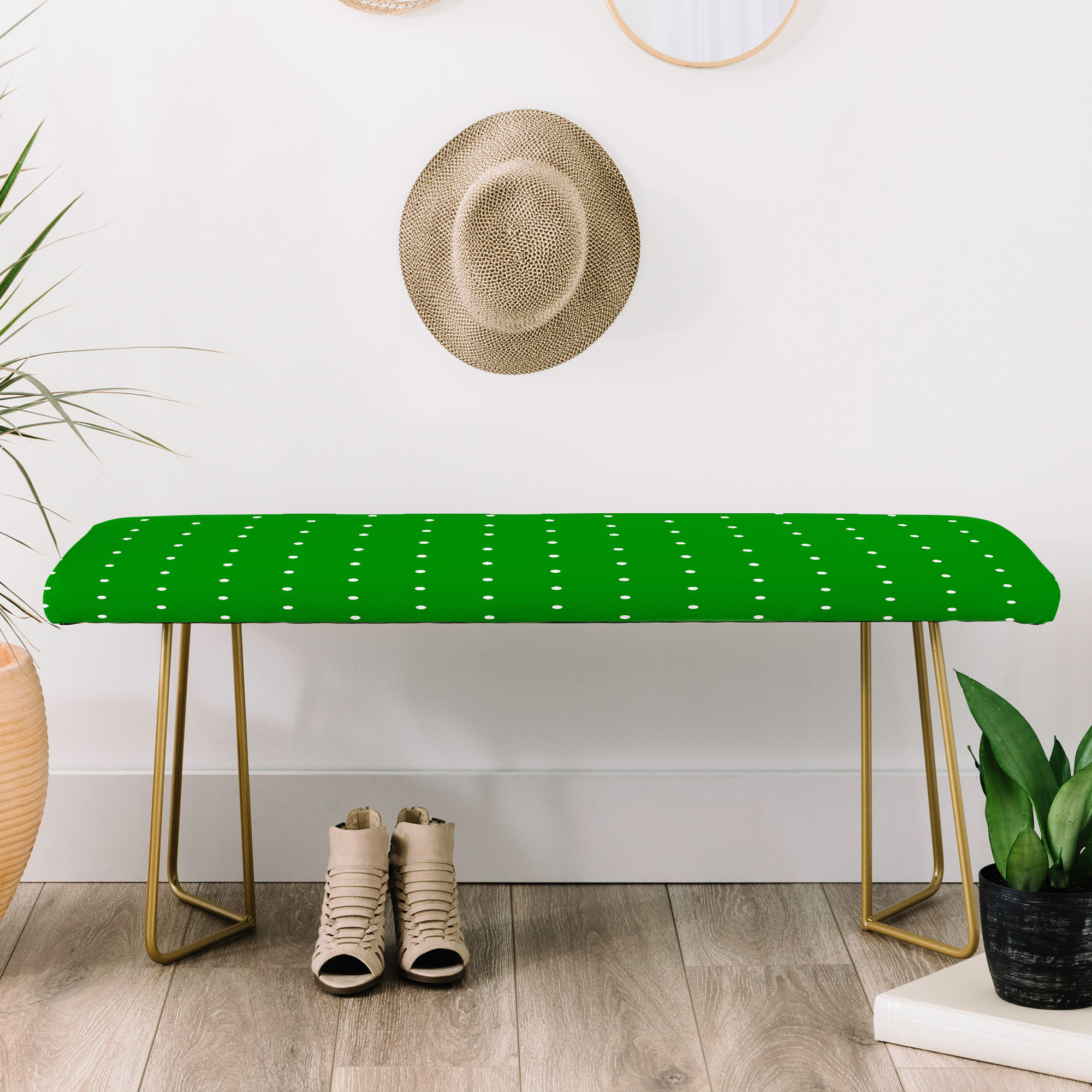 East Urban Home Caroline Faux Leather Bench Wayfair