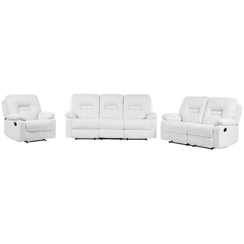Brayden Studio Wiegand 3 Piece Reclining Sofa Set Wayfair Co Uk Wiegand 3 Piece Reclining Sofa Set
