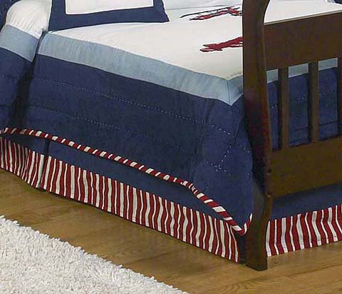 Sweet Jojo Designs Vintage Aviator Toddler Bed Skirt Reviews Wayfair