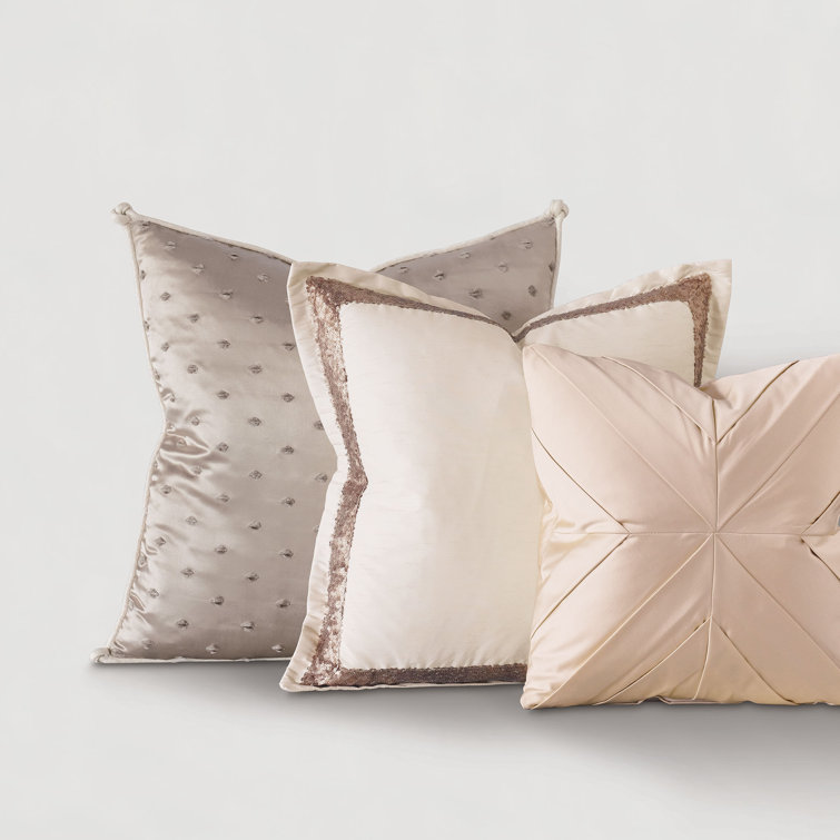 sequin border cushion