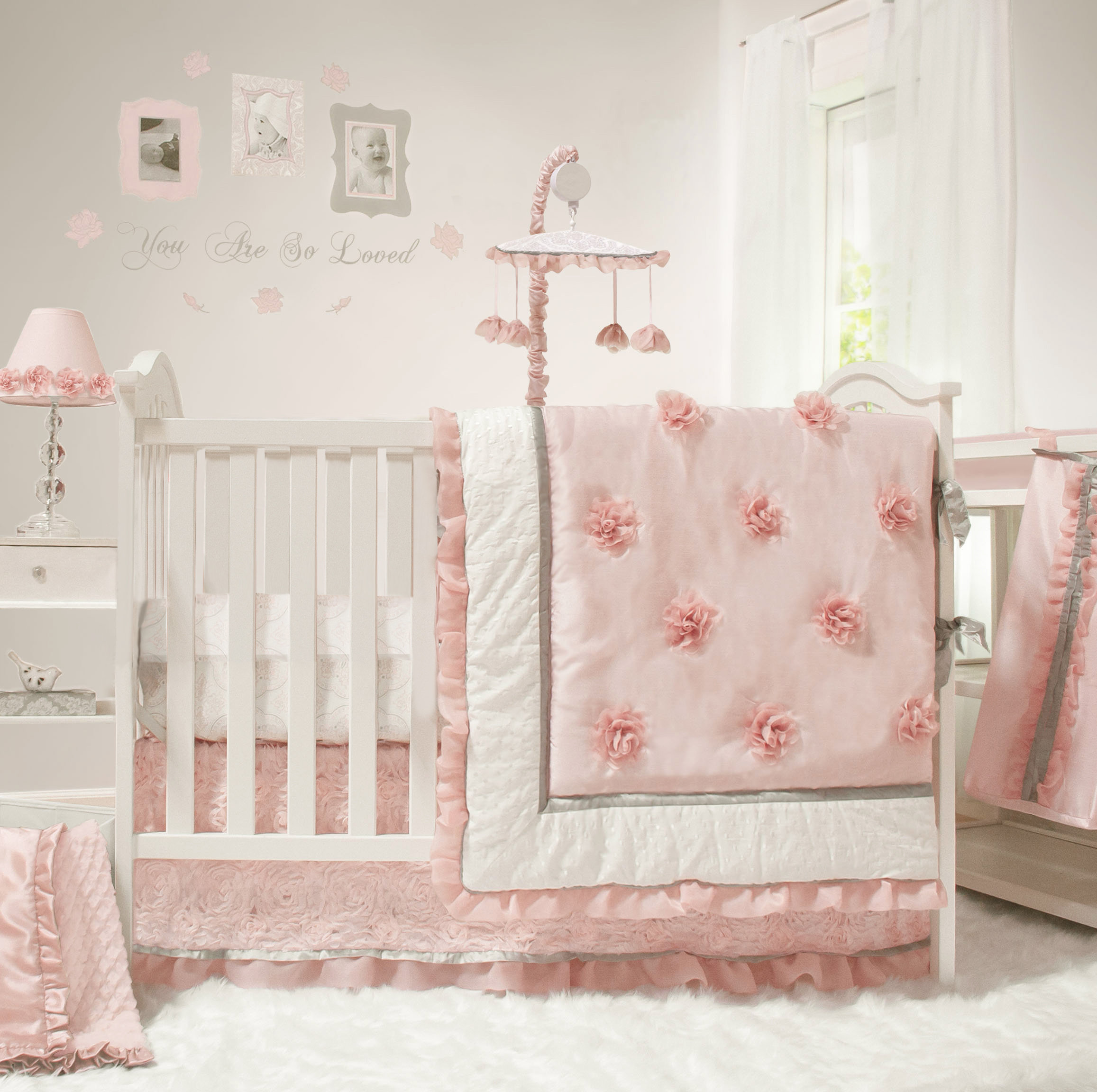 4 piece crib bedding set