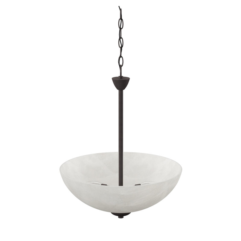 Andover Mills Sheldrake 3 Light Unique Statement Bowl Pendant Reviews Wayfair