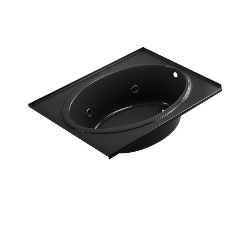 JACUZZI® Nova Tile-Flange 60" x 42" Drop in Whirlpool Bathtub | Perigold
