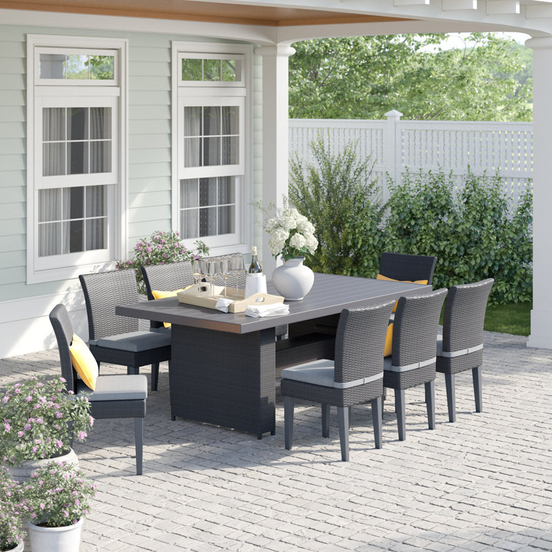 Sol 72 Outdoor Fernando 9 Piece Outdoor Patio Dining Set With
