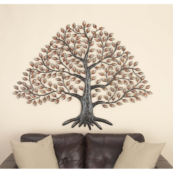 Cole Grey Metal Tree Wall Décor Reviews Wayfair