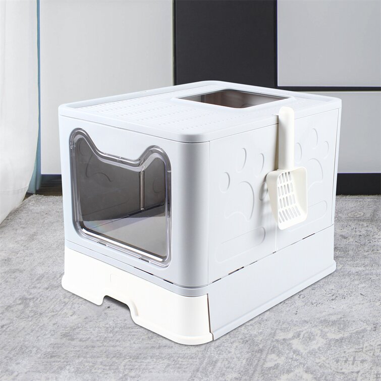 Tucker Murphy Pet™ Aldwin Plastic Litter Box Enclosure with Scoop ...