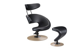 Go to store & view more images Varier Peel Side Chair and Ottoman