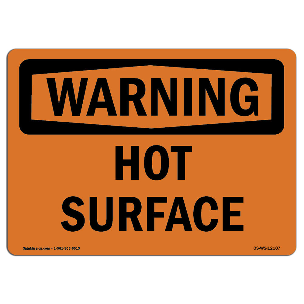 SignMission Osha Warning Sign - Hot Surface | Wayfair