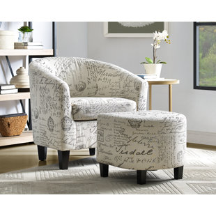 Ewan Barrel Chair by One Allium Way Great price