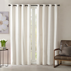 Fellsburg Solid Room Darkening Grommet Single Curtain Panel