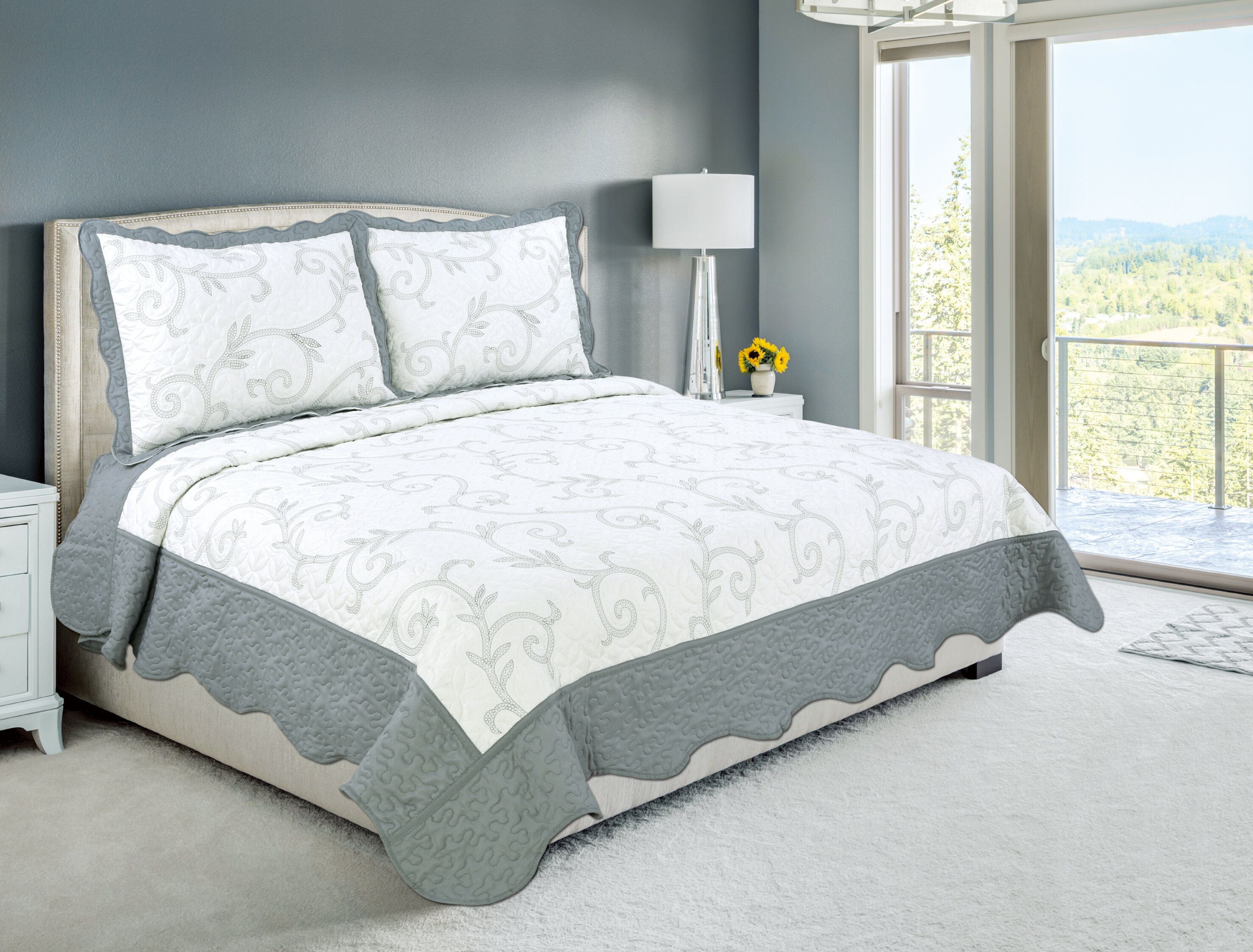 August Grove® Sayreville Cotton Blend Quilt Set & Reviews | Wayfair