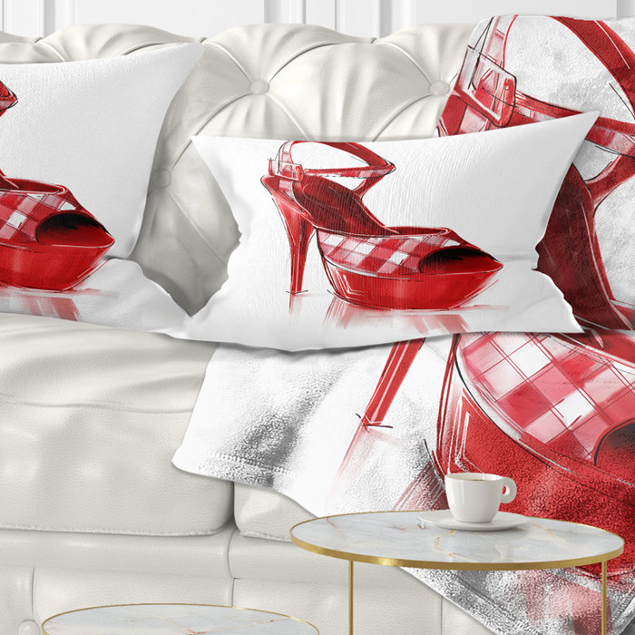 East Urban Home High Heel Women S Shoe Lumbar Pillow Wayfair