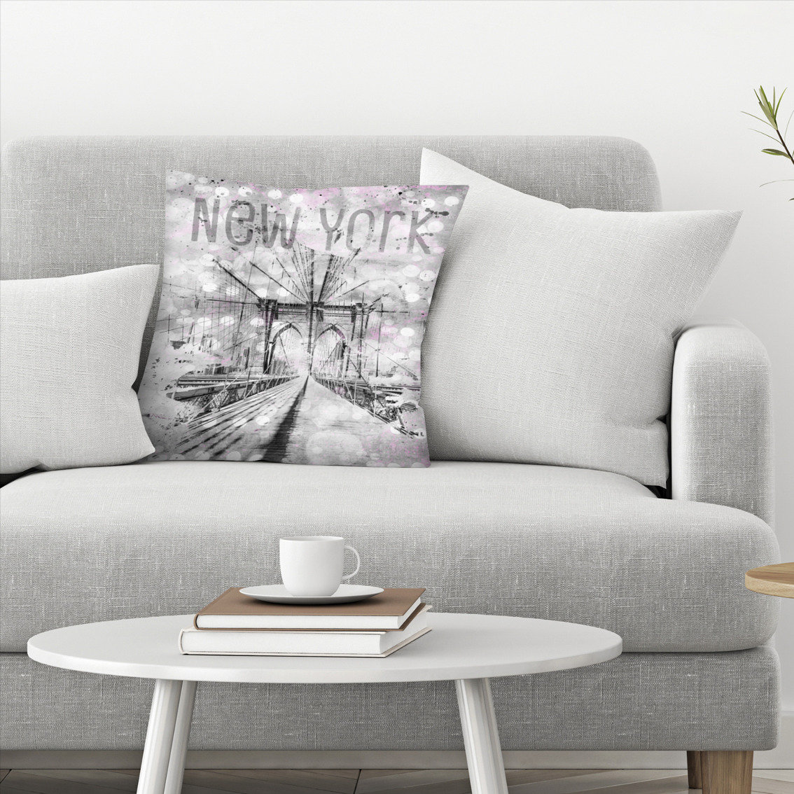 East Urban Home Melanie Viola New York City Brooklyn Bridge Throw