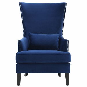 Jacinto Velvet Wingback Chair