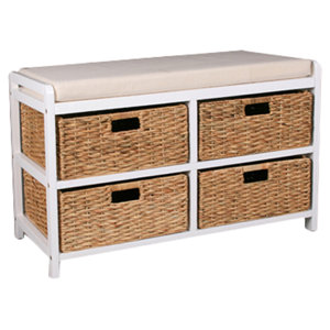 Garderobenbank mit Stauraum aus Holz von House A..