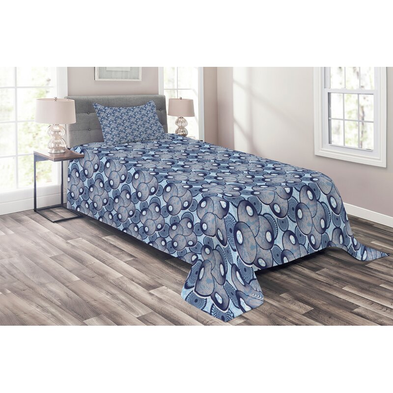 blue gray coverlet